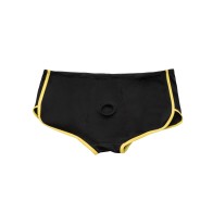 Boundless Black Yellow Boxer Brief Comfortable Harness