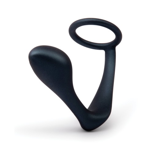 b-Vibe Anillo para el Pene y Plug Prostático Negro