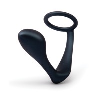 b-Vibe Anillo para el Pene y Plug Prostático Negro