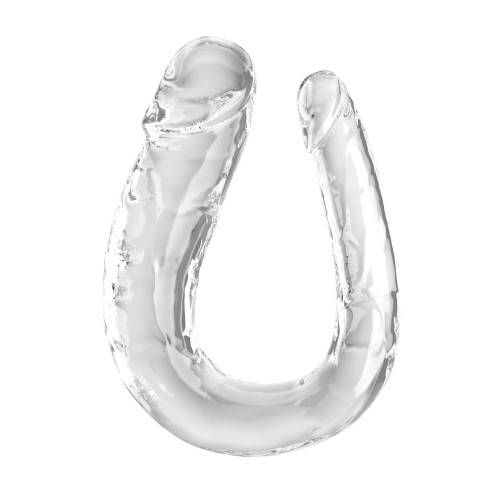 King Cock Clear Double Trouble Dildo - Flexible Pleasure