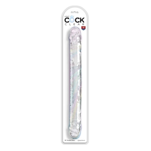 King Cock Clear 18" Double Dildo for Thrilling Experiences