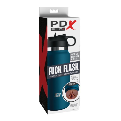 PDX Plus Fuck Flask Masturbador Marrón/Azul