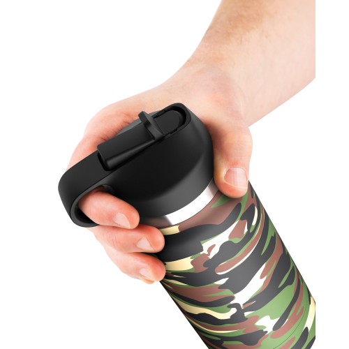 Fap Flask Happy Camper Stroker PDX Plus - Frosted/Camo