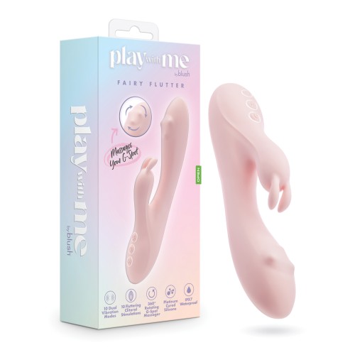 Blush Play With Me Fairy Flutter Rabbit Vibrator - Pink