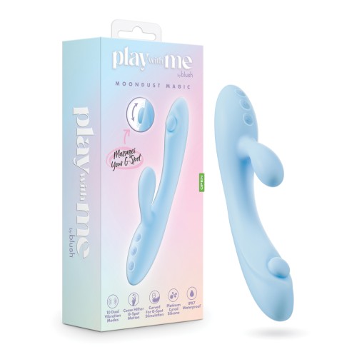 Blush Play With Me Moondust Magic Vibrator - Blue