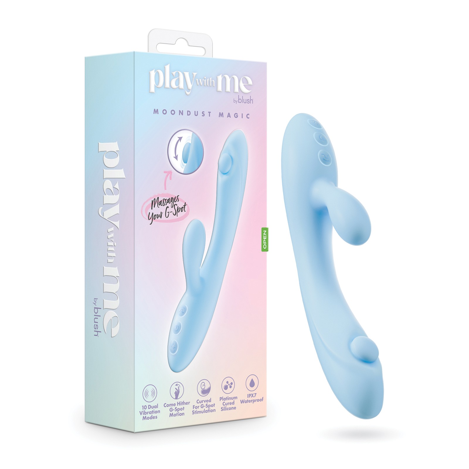 Vibrador Moondust Magic Play With Me - Azul