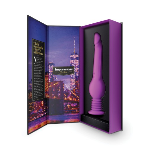 Blush Impressions New York Gyro Quake Dildo - Purple