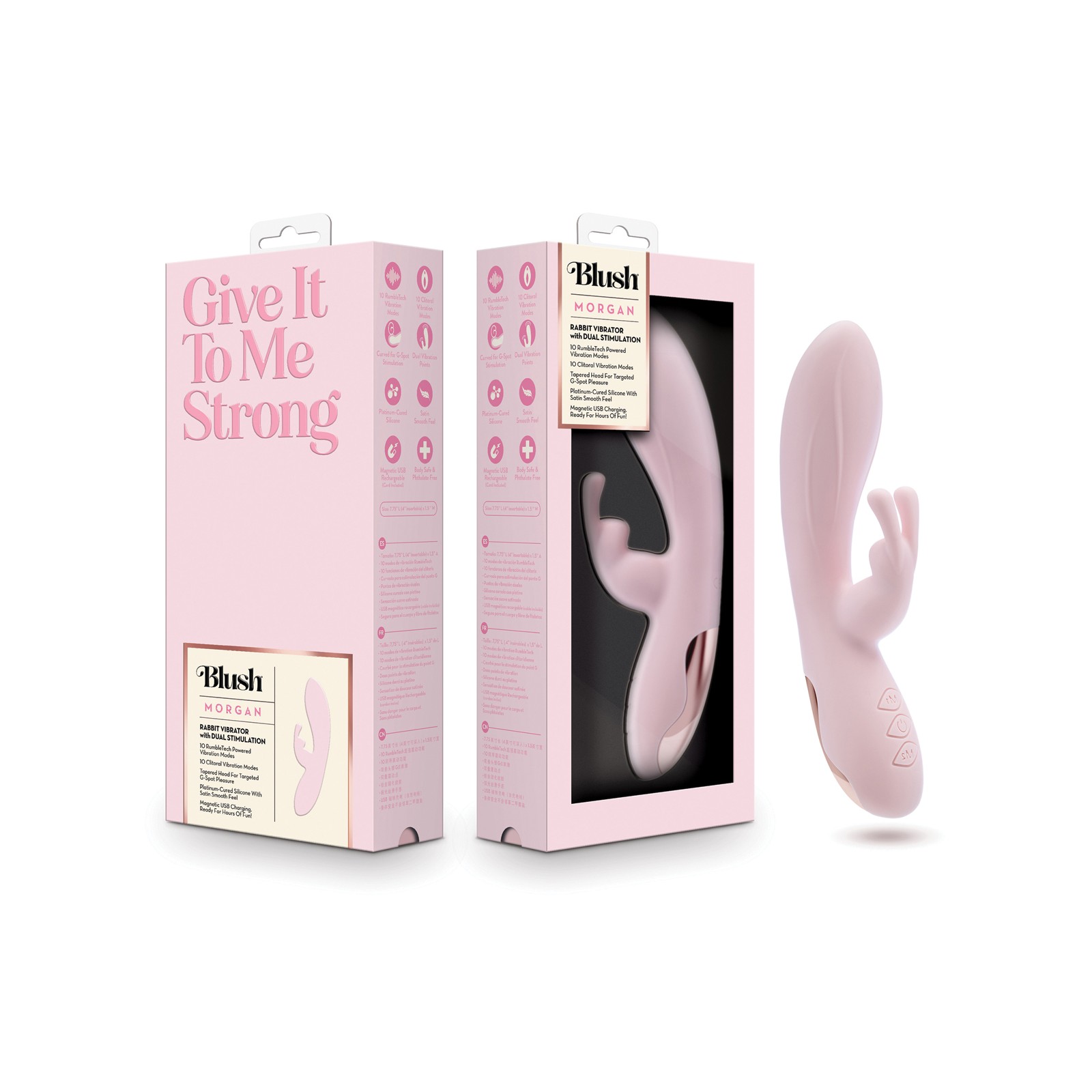 Vibrador Conejo Blush Morgan Rosa