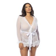 Provence Short Robe White 1X/2X