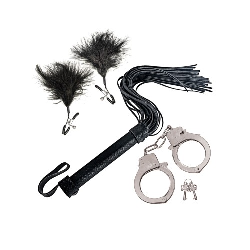 Nasstoys Whip & Cuff Bondage Kit - Beginners Friendly