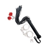 Nasstoys Bondage Whip Cuff Red Set