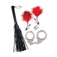 Nasstoys Bondage Whip Cuff Red Set