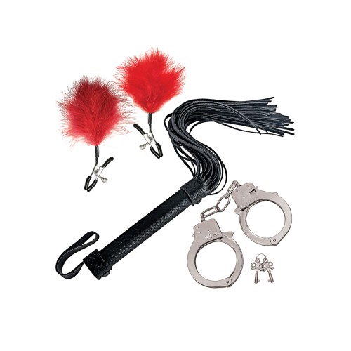 Nasstoys Bondage Whip Cuff Red Set