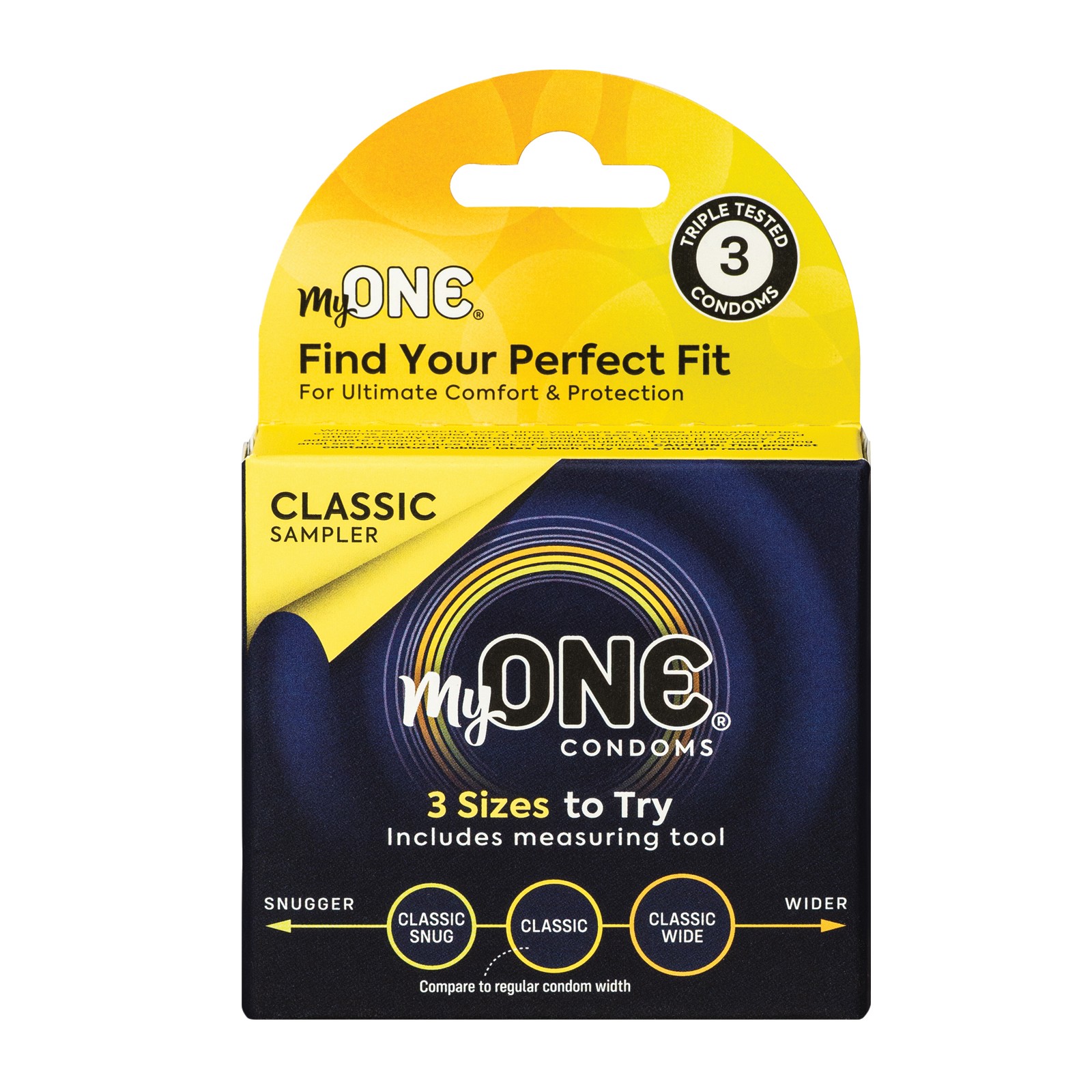 My One Classic Sampler Condoms - Pack of 3