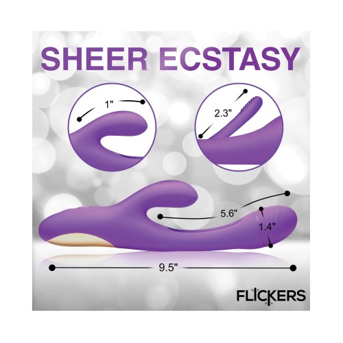 Inmi Tri-Flick Rabbit Vibrator Purple Intense Pleasure