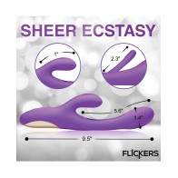 Inmi Tri-Flick Rabbit Vibrator Purple Intense Pleasure