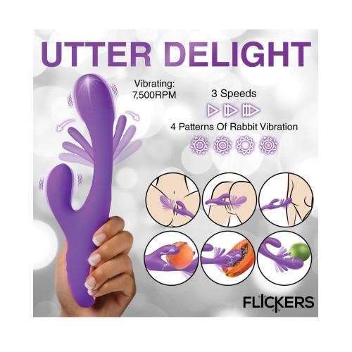 Vibrador Conejito Tri-Flick Inmi Púrpura Placer Intenso