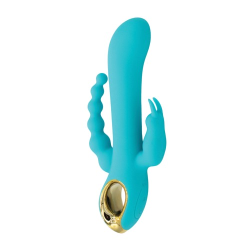 Mighty Magic Clit G-Spot Anal Vibrator Aqua