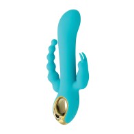 Mighty Magic Clit G-Spot Anal Vibrator Aqua