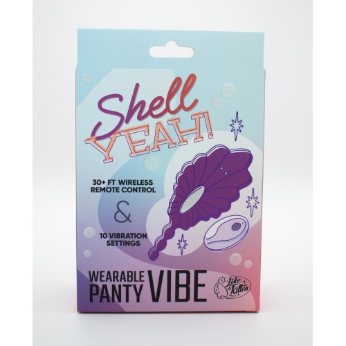 Shell Yeah! Vibrador de Panty Control Remoto Morado