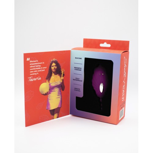 Natalie's Toy Box Shell Yeah Remote Controlled Panty Vibrator Purple