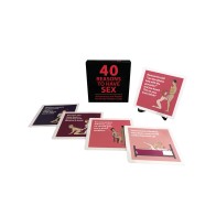 40 Fun Reasons to Enjoy Sex Cards