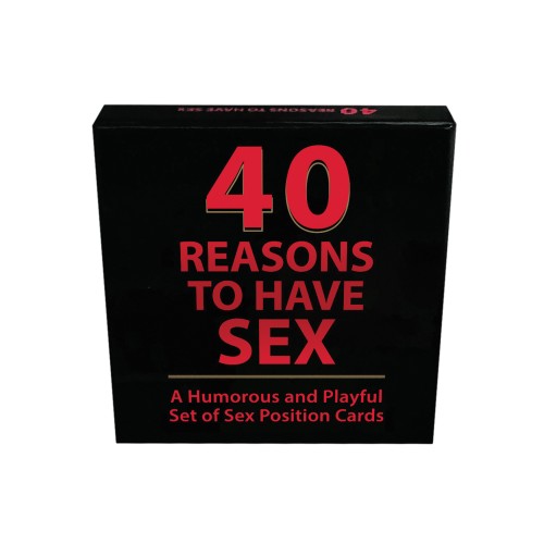 40 Fun Reasons to Enjoy Sex Cards