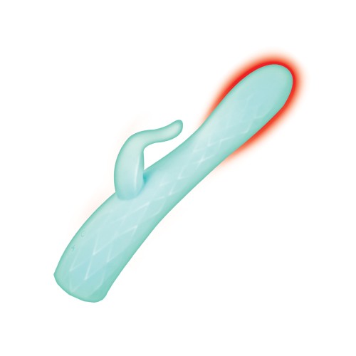 Goddess Heat-Up & Rotating Vibrator Aqua