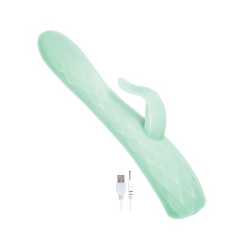 Goddess Heat-Up & Rotating Vibrator Aqua