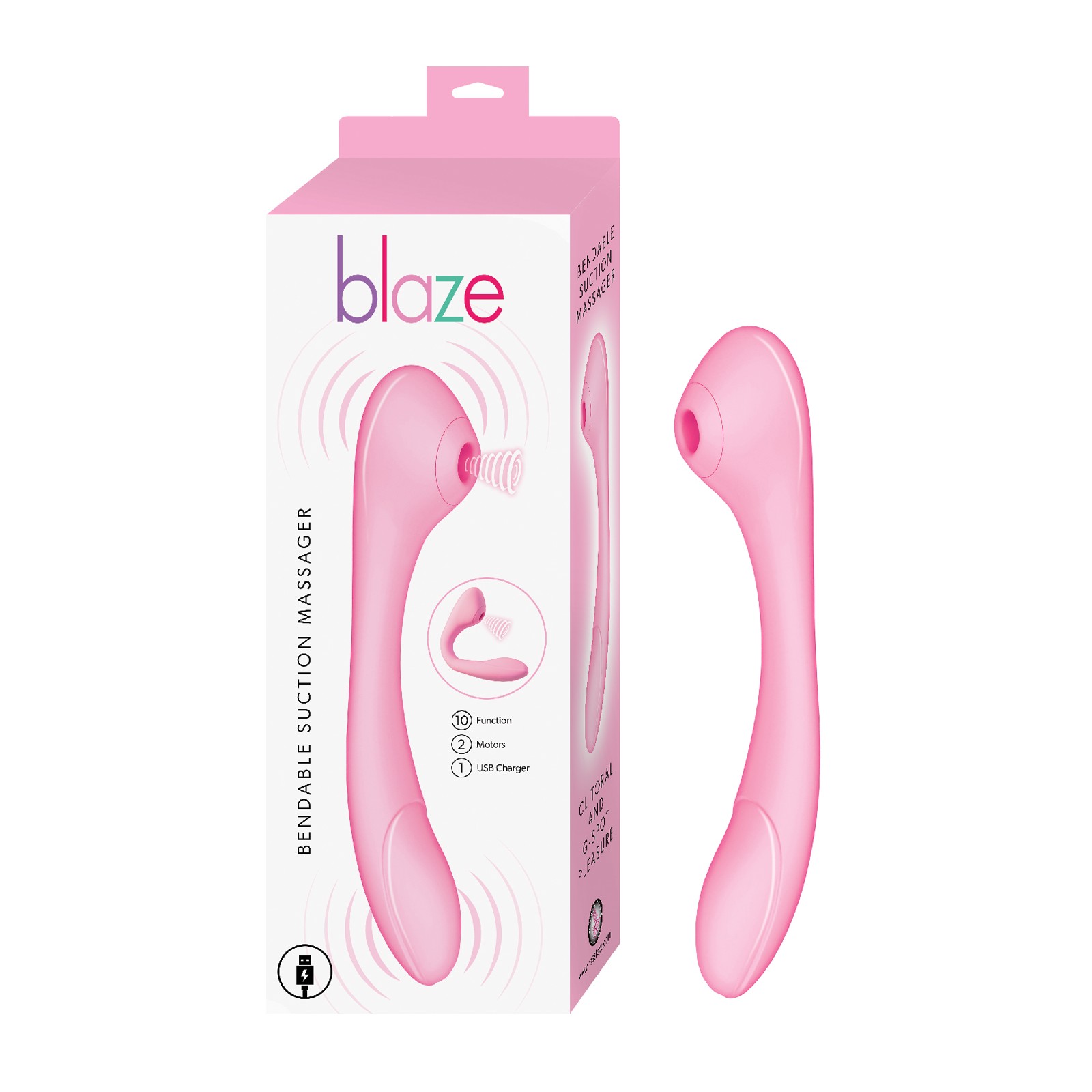 Blaze Bendable Suction Massager for Customizable Pleasure