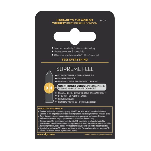 Condones Lifestyles SKYN Supreme Feel Paquete de 3