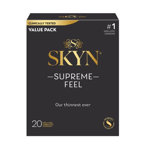 Condones Lifestyles SKYN Supreme Feel - Paquete de 20