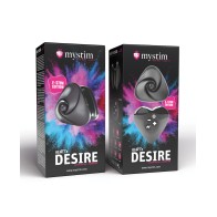 Mystim Hearts Desire eStim Layon Vibrator Black