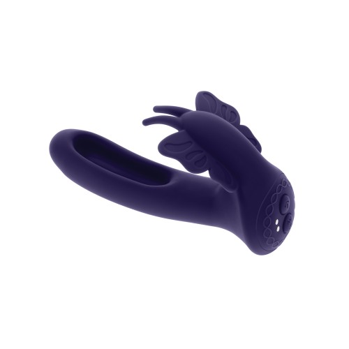 Evolved Lord of the Wings Flapping & Vibrating Stimulator - Purple