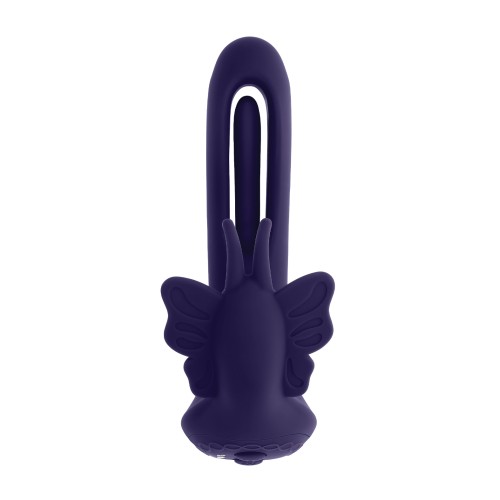 Evolved Lord of the Wings Flapping & Vibrating Stimulator - Purple