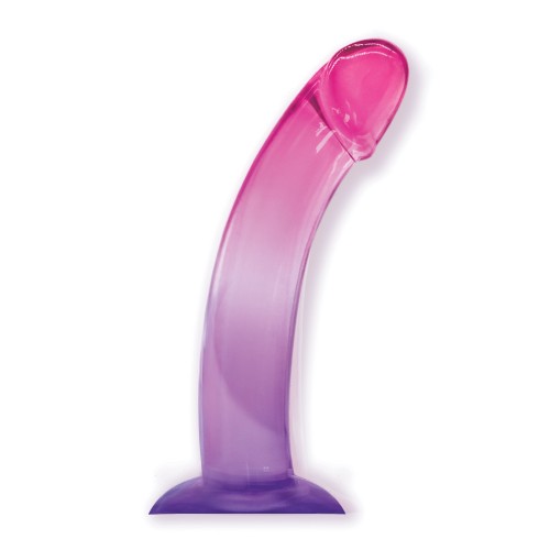 Pene de Gelatina TPR Gradiente Grande - Rosa/Púrpura