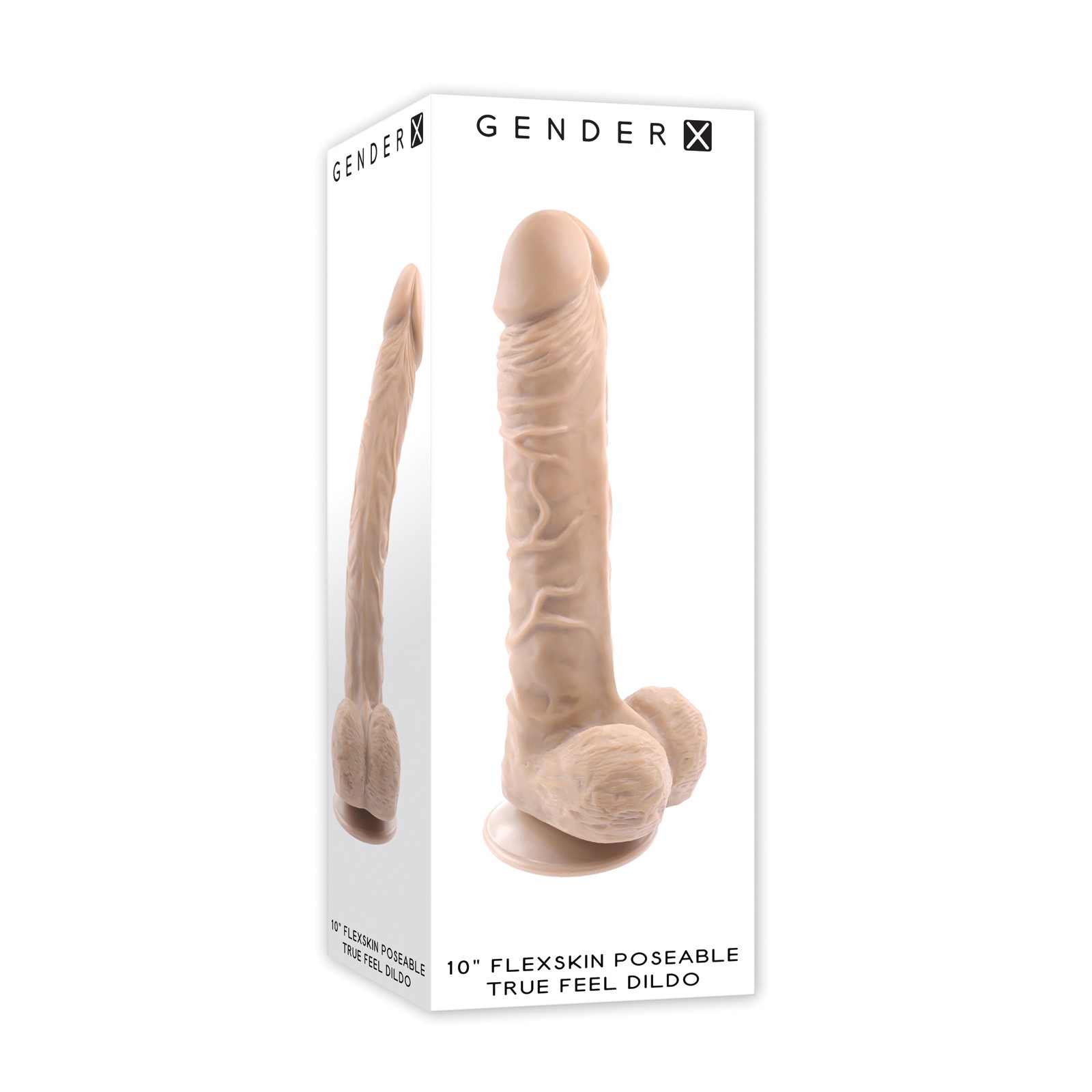 Dildo Gender X Flexskin Poseable 10in Claro