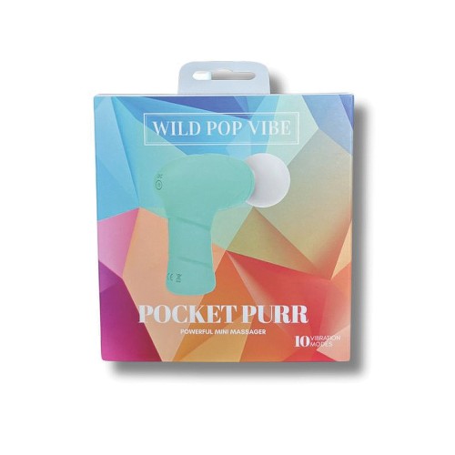 Wild Pop Pocket Purr Mini Massager - Compact Pleasure Anywhere