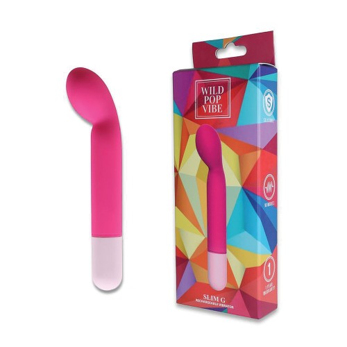 Vibrador Slim G Wild Pop Rosa - Placer Absoluto Punto G