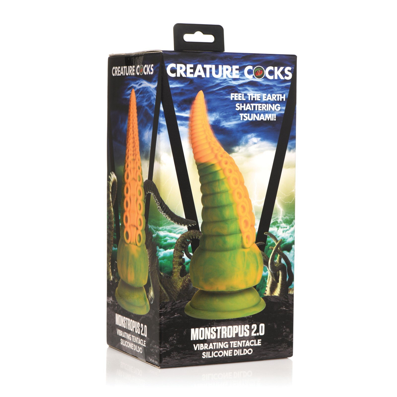 Creature Cocks Monstropus Dildo Tentáculo Vibrante Amarillo Verde