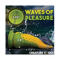 Creature Cocks Monstropus Vibrating Tentacle Dildo Yellow Green