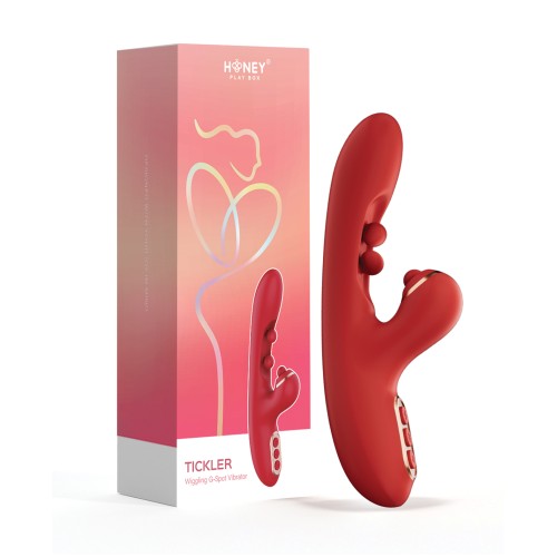 Tickler Wiggling G-Spot Vibrator with Tapping Clitoral Stimulator