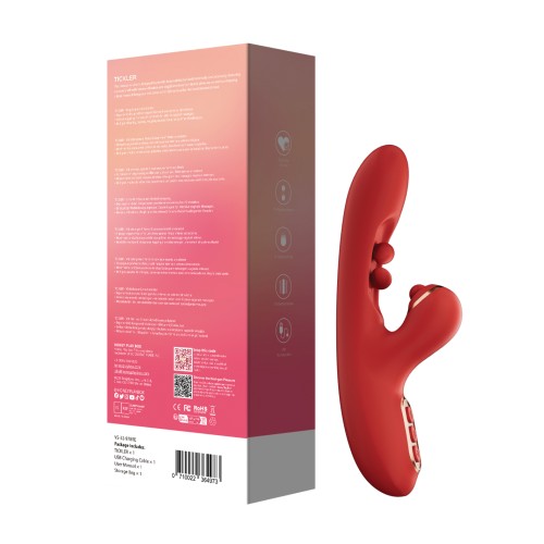 Vibrador Wiggling G-Spot Tickler con Estimulador Clitoridiano