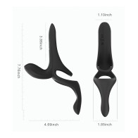 App-Controlled Couples Vibrators Black