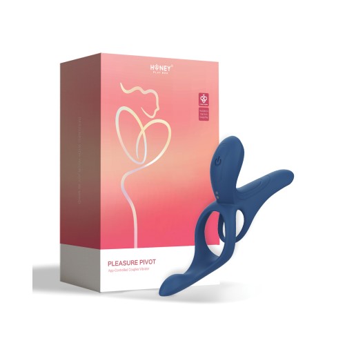 Pleasure Pivot App-Controlled Couples Vibrator - Navy Blue