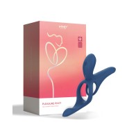 Pleasure Pivot App-Controlled Couples Vibrator - Navy Blue