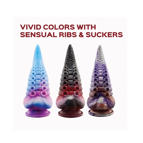 Lava Tentacle Suction Cup Dildo Multi Color