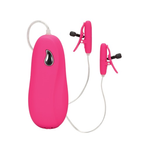 Nipple Play Vibrating Heated Nipple Teasers Pink