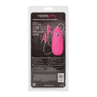 Nipple Play Vibrating Heated Nipple Teasers Pink