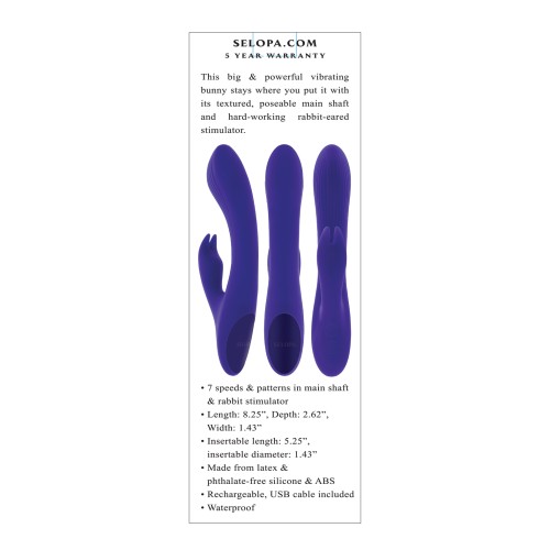 Vibrador Conejito Poseable Selopa Morado